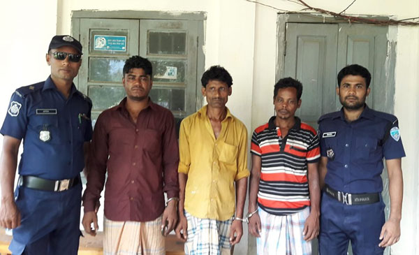 লামায় নারী নির্যাতন ও মানব পাচার মামলার ৩ আসামি গ্রেফতার