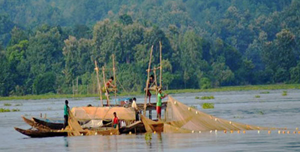 কাপ্তাই হ্রদে মৎস্য আহরণ শুরু হলে ও সাধারন ব্যবসায়ীরা অখুশি