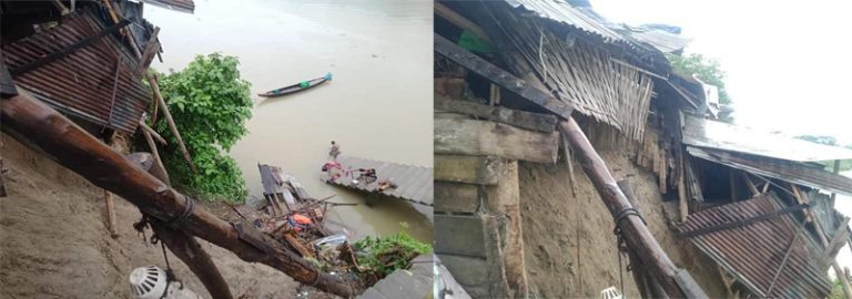 কাপ্তাইয়ে প্রবল বৃষ্টিপাতে পাহাড় ধ্বসে ৩টি ঘর বিধ্বস্ত, আহত-১