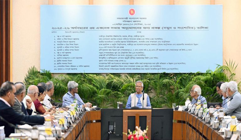 ৮ হাজার ৩৩৩ কোটি টাকার ১৩ প্রকল্প একনেকে অনুমোদন