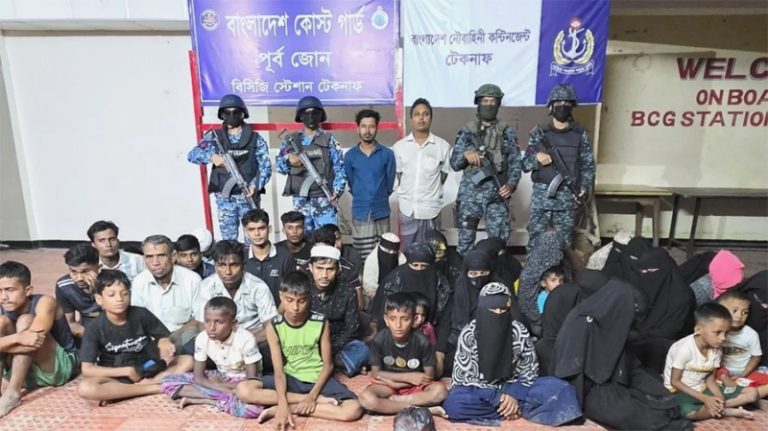 টেকনাফে গহীন পাহাড় থেকে শিশুসহ ৩৮ জন উদ্ধার, আটক-২