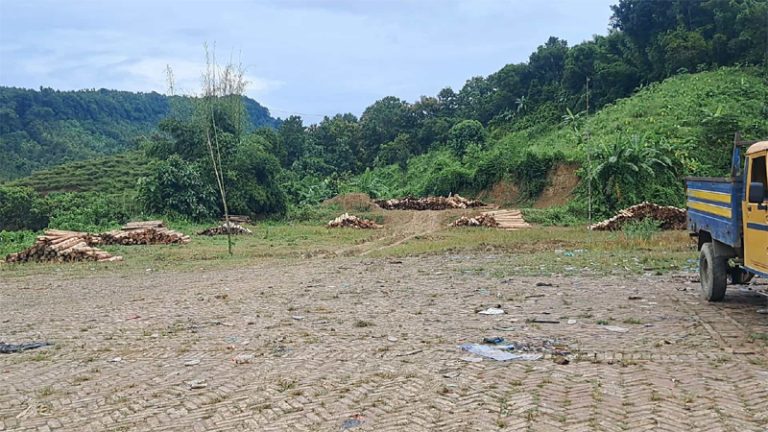 রুমা বাস টার্মিনালের পাশে কাঠ স্তূপে জনস্বার্থ হুমকির মুখে, বন বিভাগ নিশ্চুপ