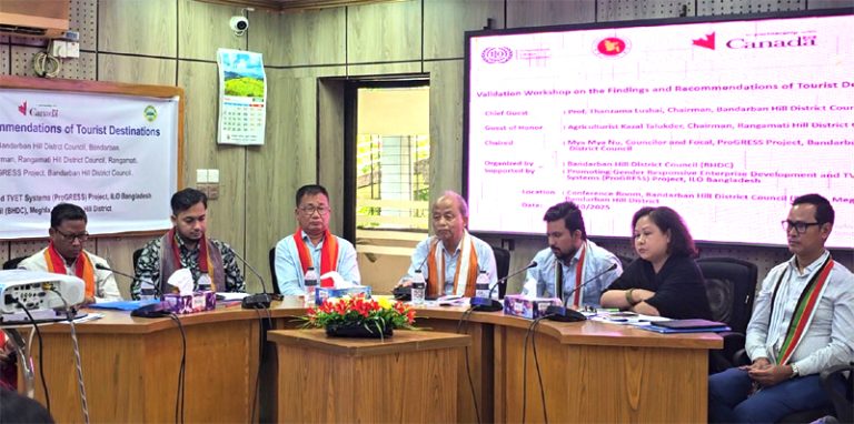 বান্দরবান ও রাঙ্গামাটির পর্যটন সংশ্লিষ্টদের নিয়ে পর্যটন কেন্দ্রগুলির অনুসন্ধান ও সুপারিশের উপর কর্মশালা