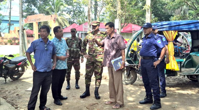 খাগড়াছড়ির স্বনির্ভর বাজারে নবগঠিত কমিটির সঙ্গে সদর জোনের পরিদর্শন ও মতবিনিময় সভা